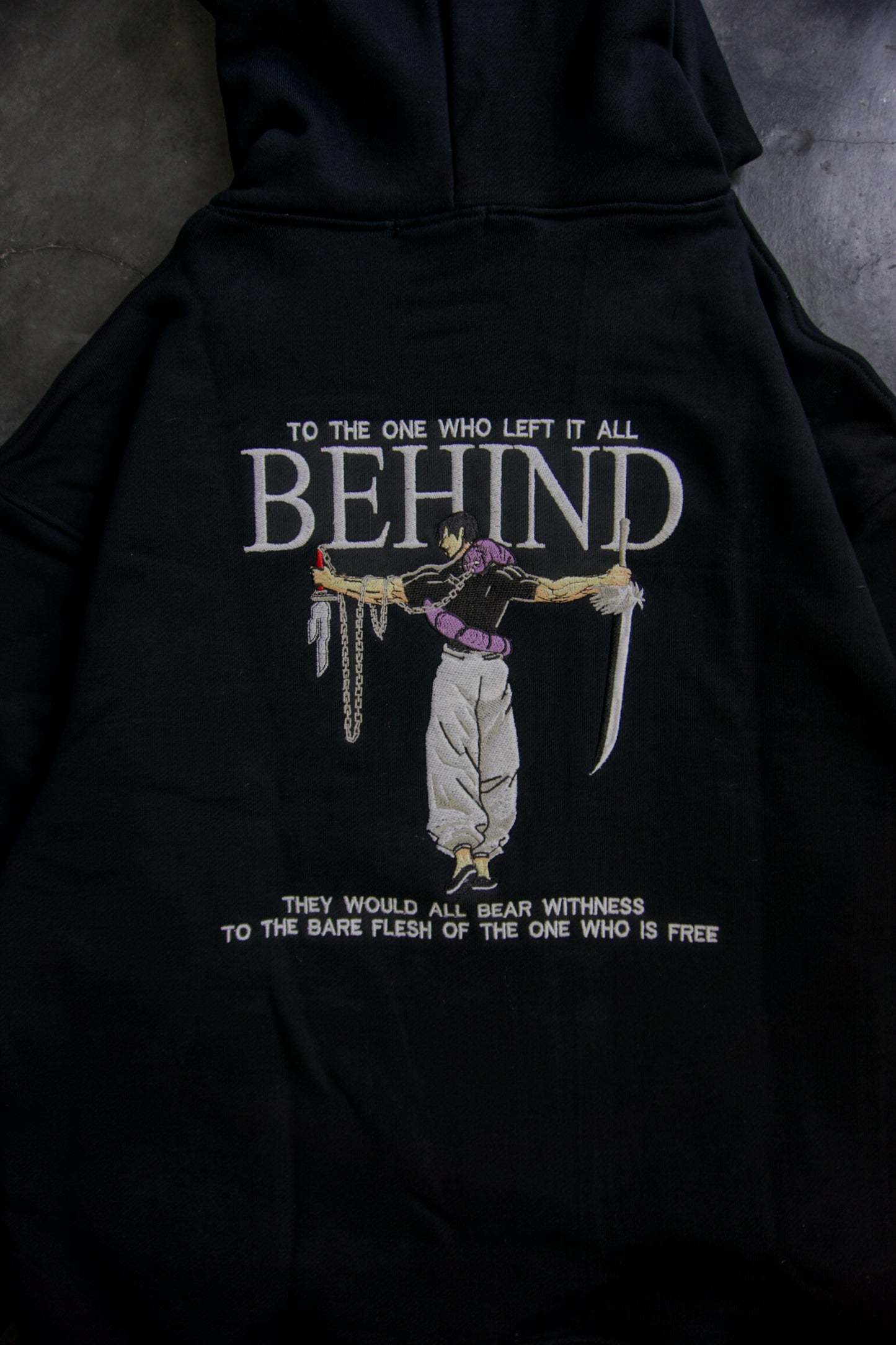 Toji Fushiguro Embroidered Hoodie