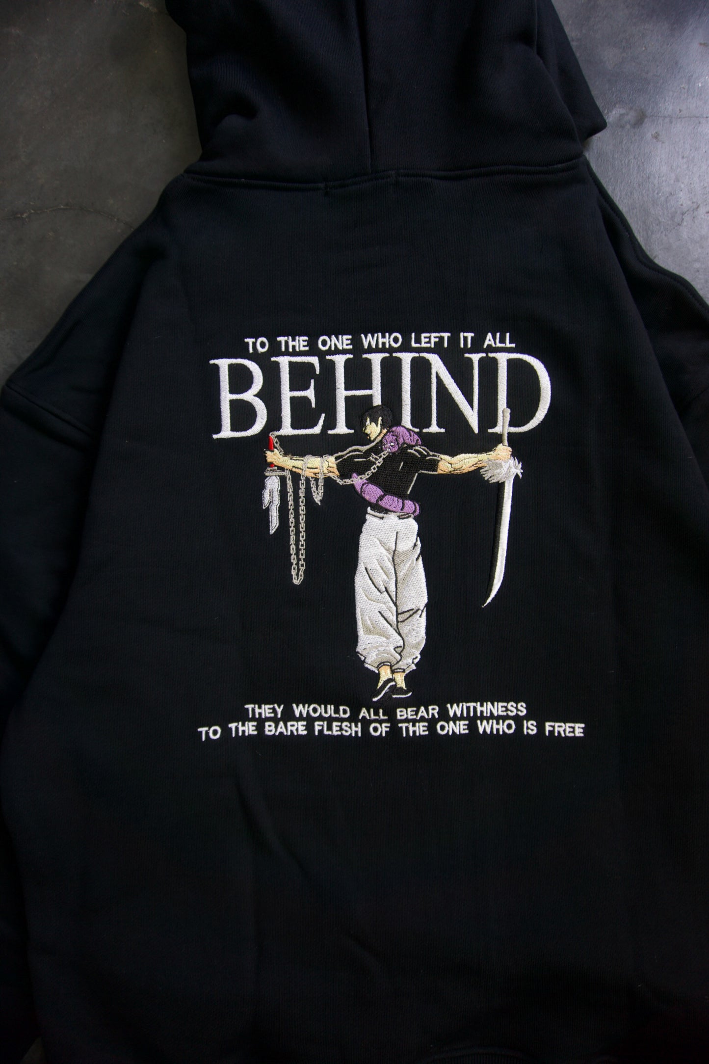 Toji Fushiguro Embroidered Hoodie