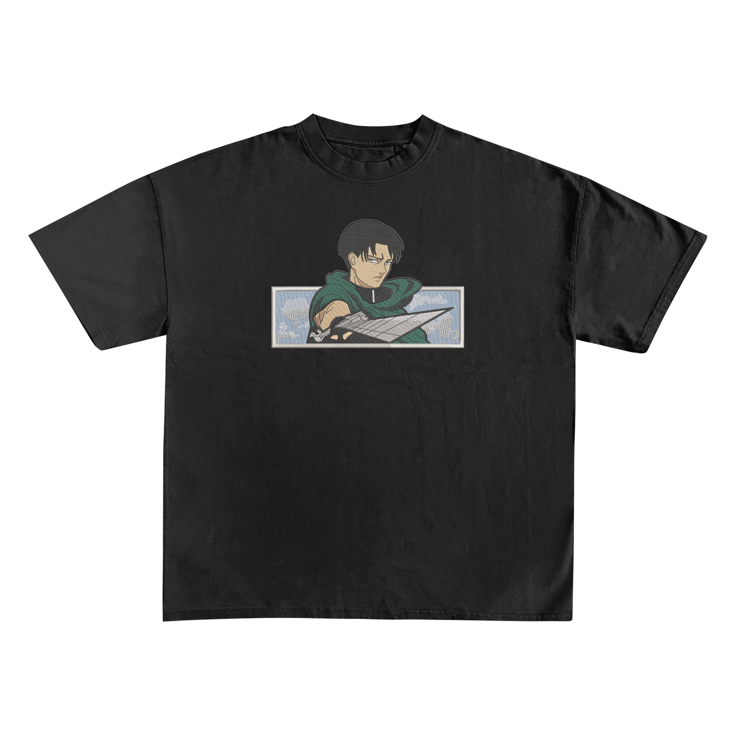 Levi Ackerman Embroidery t-shirt